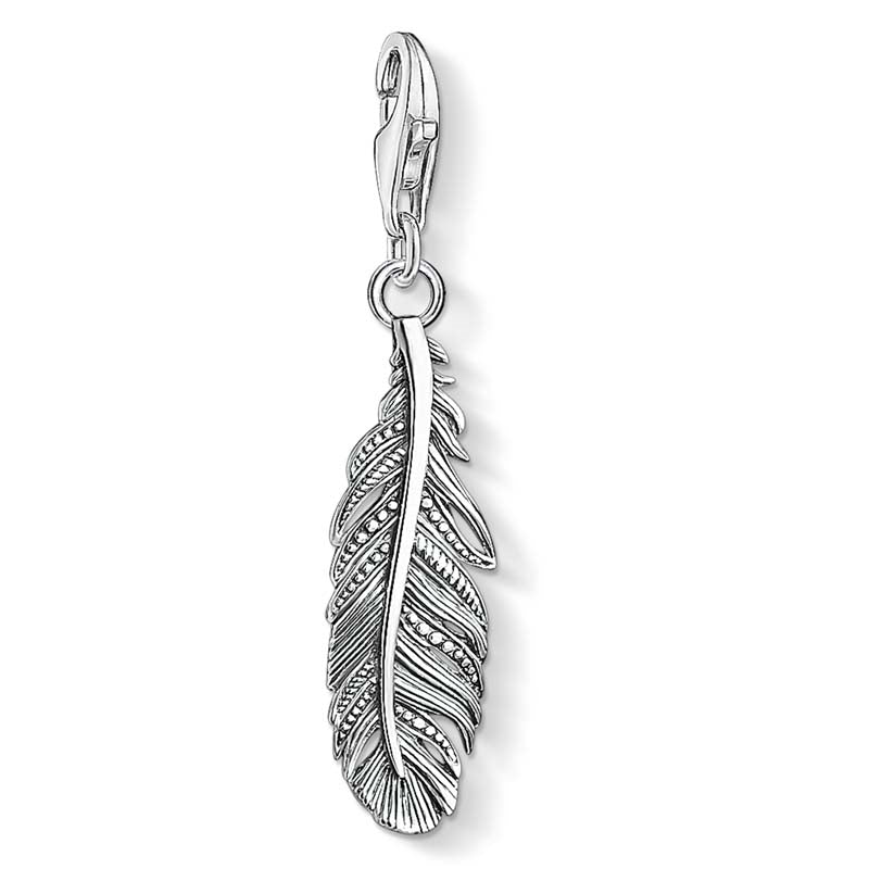 Thomas Sobo "Feather" Charm Sterling Silver
