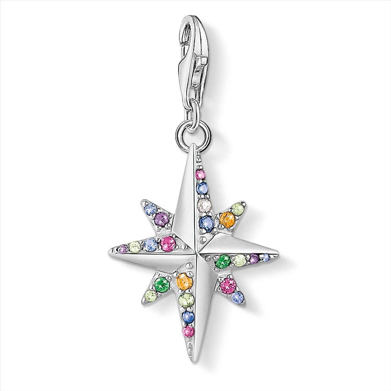 Thomas Sabo "Coloured Compass" Charm Sterling Silver